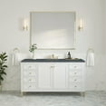 thumbnail image 3 of James Martin Vanities 305-V60s-3Pbl Chicago 60" Single Basin Wood Vanity Set - White, 3 of 3