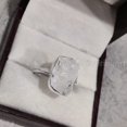 thumbnail image 3 of Rainbow Moonstone Ring, Rough Moonstone Gemstone Ring, June Birthstone, Hammered, 925 Sterling Silver, Womens Ring, Christmas, Thanksgiving, Handmade, Statement Jewelry, Rough Gemstone Jewelry, 3 of 6