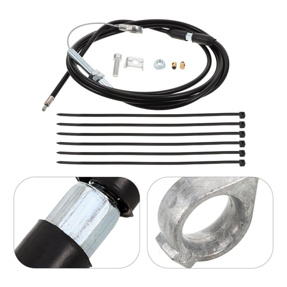 FENGGUIQU Go Kart Throttle Cable Kit Assorted Color Plastic Alloy for Powersports Vehicles
