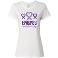 thumbnail image 3 of Inktastic Epilepsy Awareness Month Ribbon Women's T-Shirt, 3 of 5