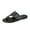 Black, variant on Women Printed Thong Slides, Dual Strap Flat Mules, Women's Bohemian Toe Post Sandals - Flat Summer Beach Slides With Non-Slip Sole, Sandals for Vacation Daily Wear, Brown 6.5