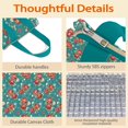 thumbnail image 4 of Pioneer Flower Floral Print Pattern Insulated Lunch Bag for Women & Adults,Large Portable Soft Cooler Lunch Bag,Thermal Food Storage Tote with Pearl Cotton,8.66L,8.75x5.75x9.5 Inch, 4 of 6