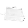 thumbnail image 2 of Uxcell 3.51 x 2.34inch Acrylic Desk Nameplate Holders,15Pcs Transparent Name Tent Holders, V-Shaped, 2 of 6