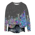thumbnail image 5 of WEAIXIMIUNG Robe Chandail en Molleton Filles Femmes Noël Col Rond Haut Unique Imprimé Chandail en Molleton Sans Capuche, 5 of 5