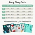 thumbnail image 7 of 3 Pack-Lightweight Summer Baby Sleep Sack 12-18 Months 100% Cotton Breathable Sleeping Bag 2-Way Zipper Wearable Blanket Toddler Sleep Sack 0.5 Tog, 7 of 7