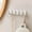 White, variant on Adhesive Wall Hooks No Drill, 1 Pack Removable Self Adhesive Hooks Damage-Free Multipurpose Plastic Wall Hooks for Hanging, Black