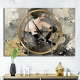 thumbnail image 3 of Designart 'Gold Fashion Dance' Traditional Wall Clock, 3 of 3
