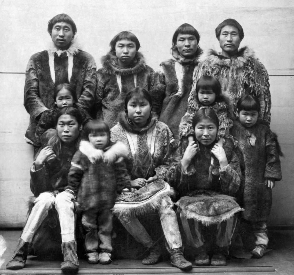 Alaska Eskimos. Na Group Of Eskimos From Port Clarence Alaska Brought ...