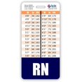 thumbnail image 2 of shiyou-RN Badge Buddy Graphiques de Conversion Verticale avec Hauteur et Poids (Bleu Marine), 2 of 4