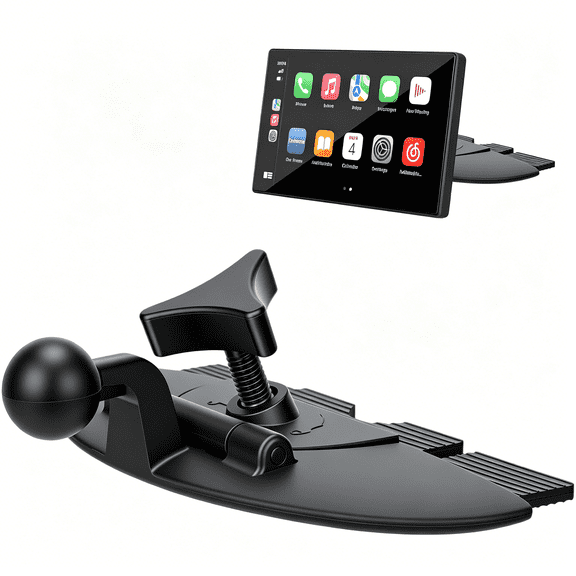 GJX Replacement Cd Slot Mount for Gps Carplay Screen&Phone Holder – 17Mm Ball Adapter Cd Mount for 4"-11" Car Gps Serie,Magnetic&Tablet Mount(No Bracket Mount)
