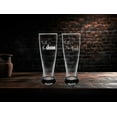 thumbnail image 5 of C&M Personal Gifts 23 oz Father of the Groom and Bride Etched Pilsner Beer Glasses set of 2 - Gift for Dads for Weddings Engagements, 5 of 5
