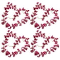 thumbnail image 1 of Yuarrent 4 pack/lote Cadena de flores de cerezo artificiales de bajo mantenimiento interior o exterior de larga duración Decoración del hogar Rosa roja 135 cabeza, 1 of 6