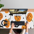 thumbnail image 4 of Long Mouse Pads for Desk,Halloween Pumpkin Bat Pattern Desk Mats on Top Of Desks, Desk Mouse Pad Extra Large with 3mm Non-Slip Base and Stitched Edge for Gaming,Office,Work,Home 47.3x23.6in, 4 of 5