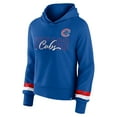 thumbnail image 2 of Women's Fanatics  Royal Chicago Cubs Over Under Pullover Hoodie, 2 of 3