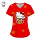 thumbnail image 3 of Camiseta Hello Kitty Camisetas Uniforme Enfermera Bolsillo Hello Kitty Cuello V Ropa Mujer Tops Hospital Top Mujer 2023 Uniforme Cuello, 3 of 5