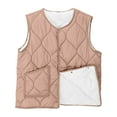 thumbnail image 1 of Ailaofu Womens Jacket Lightweight Vest Cozy Sleeveless Cardigan Button Waistcoat Outerwear with Pocket, 1 of 5