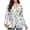 Blue Landscape Tree Print, variant on Sea Turtle Pattern Blazer Outerwear, Front Lined Slim Fit Women Business Casual Blazer Notched Lapel Sport Coat for Office Dinner Work, Size X-Large
