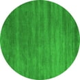 thumbnail image 1 of Ahgly Company Indoor Round Abstract Green Contemporary Area Rugs, 7' Round, 1 of 1