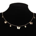 thumbnail image 2 of lionlar Collier Papillon Pendentif Multicouche Délicat Collier Ras du Cou Papillon Cœur Doré, 2 of 4
