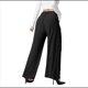 thumbnail image 2 of Pantalones de Traje de Pierna para Mujer, Holgados, de Cintura Alta Elástica, Informales, Largos, Color Negro, Talla L, 2 of 7