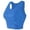 Blue, variant on FYEGRE Seamless Sports Bra Wirefree Yoga Bra with Removable Pads for Women Orange L