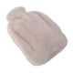 thumbnail image 4 of Botella de agua caliente de felpa con funda de felpa suave, 2000ml, bolsa de agua caliente antiescaldaduras con doble inserción manual para manos, cuello, café claro, 4 of 5