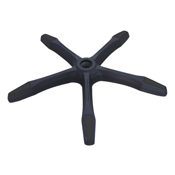 Base de sillas de oficina de repuesto, patas fuertes, base resistente para reemplazar la silla , negro