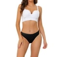 thumbnail image 1 of INSPIRAR CHIC Paquetes de Mujeres G-String Braguitas Transpirables Hi-Cut Tanga L 2 Rojo Rosa/2 Burdeos/2 Negro, 1 of 3