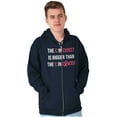 thumbnail image 5 of Christian Pink Ribbon Breast Cancer Zip Hoodie Sweatshirt Women Brisco Brands L, 5 of 6