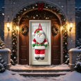 thumbnail image 4 of Dalxymotic Christmas Door Tapestry, Xmas Front Door Hanging Cloth Cover, Christmas Decorations Indoor Outdoor, Winter Indoor Tapestry Cover Decor for Door, Wall, Bedroom, Home, 4 of 9