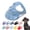 Cloud Blue, variant on Outdoor Sun Protection Hat for Dogs, Canvas Dog Hat with Ear Holes and Adjustable Neck Strap