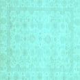 thumbnail image 1 of Ahgly Company Indoor Square Abstract Light Blue Modern Area Rugs, 4' Square, 1 of 4