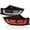 Black Housing Clear Lens, variant on Spec-D Tuning Black Smoke Full LED Tail Lights w/ Sequential Turn and Red Fiber Optic Lights Signal and Startup Animation Compatible with 2015-2020 Toyota Sienna, Left + Right Pair Assembly