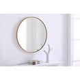 thumbnail image 6 of Metal frame Round Mirror 28 inch Brass finish, 6 of 7