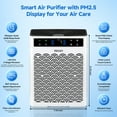 thumbnail image 6 of PRASKY Air Purifier for Home Large Room up to 2250 Sq ft, True HEPA Filter for Pets, Smoke & Allergies | Quiet for Bedroom (White), 6 of 11