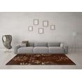 thumbnail image 3 of Ahgly Company Indoor Square Oriental Light Blue Industrial Area Rugs, 4' Square, 3 of 4