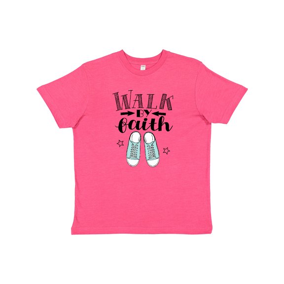 Inktastic Walk by Faith Quote Youth T-Shirt