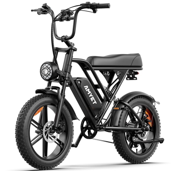 AMYET G60 Electric Bike for Adults, 1000W Peak 1500W, 48V 20Ah, 20"x4" Fat Tire E Mountain Bike, UL2849
