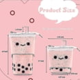 thumbnail image 2 of Cute Standing Pencil Case For Kids, Pop Up Pencil Box Makeup Pouch, Stand Up Bubble Tea Pen Holder Organizer Cosmetics Bag, Kawaii Stationary (pi, 2 of 5