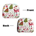 thumbnail image 6 of Naloa Snowflakes Santa Claus Print 2 PCS Car All-Inclusive Headrest Cover,Seat Headrest Cover Headrest Cover Protector for Most Car Models, 6 of 9