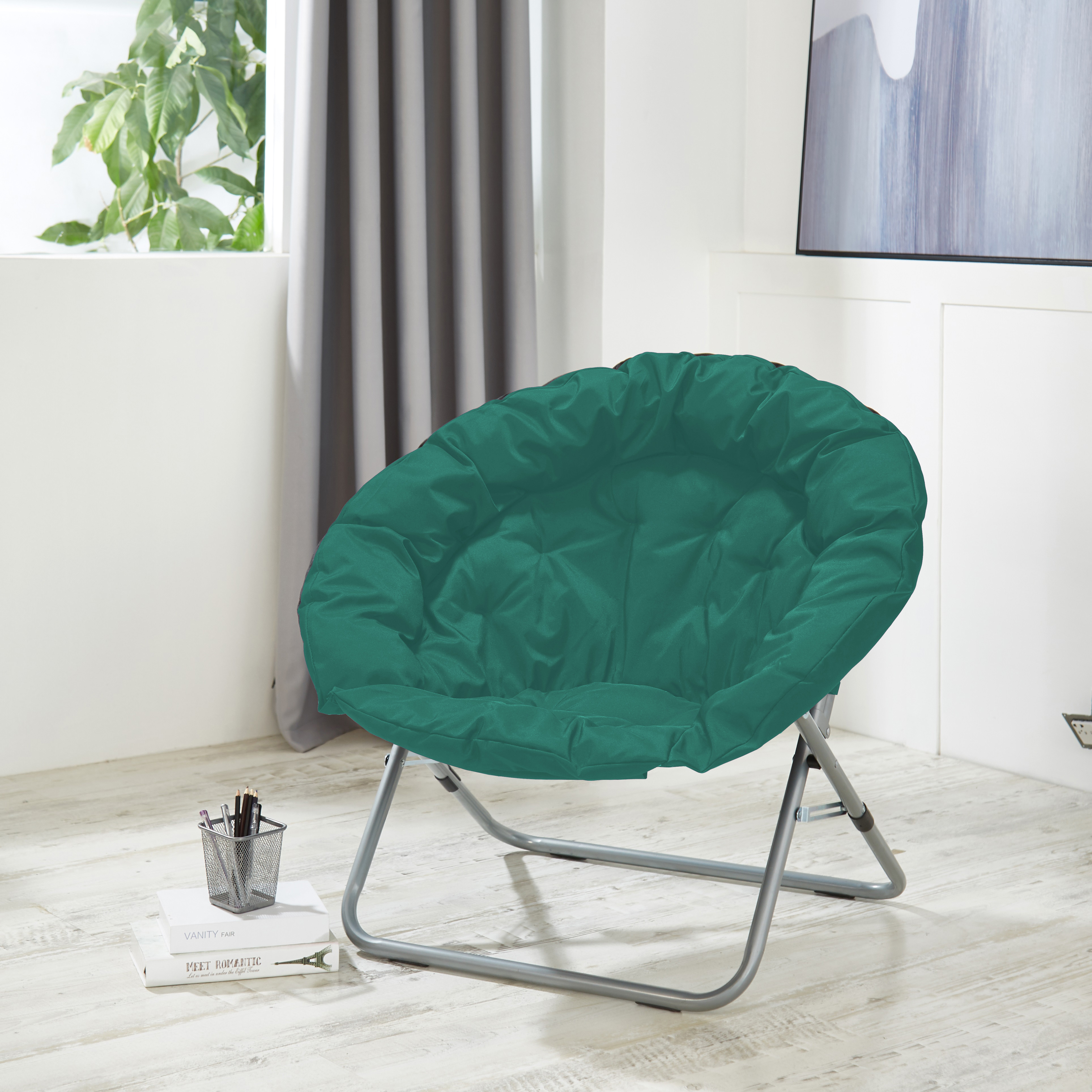 Urban Shop Oversized Moon Chair, Available in Multiple Colors