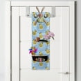 thumbnail image 2 of Yellow Bird Hanging Pocket Organizer, Simplistic Pattern with Rubber Toy Duck Drawing, Printed Polyester Storage Bag with Pockets, 9" x 27", Pale Sky Blue Mustard, 2 of 2