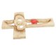 thumbnail image 3 of Exquisita figura de resina artesanal en forma de cruz, adorno decorativo con forma de cruz de corazón., 3 of 5