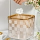 thumbnail image 5 of Cubo de basura, bote de basura de escritorio, pequeño, de gran valor, bonito, con aro de presión, sin tapa, para cocina, mesa, dormitorio, almacenamiento, grande, antideslizante, con fondo elevado., 5 of 6