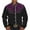 Purple, variant on Men's Western Denim 3D Printed Lapel Long Sleeve Casual Floral Shirt for Men