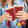 thumbnail image 4 of PAMI Red Party Cups Disposable Plastic Cups Party Supplies in Resealable Bag, 16 oz 30-Pack, 4 of 5