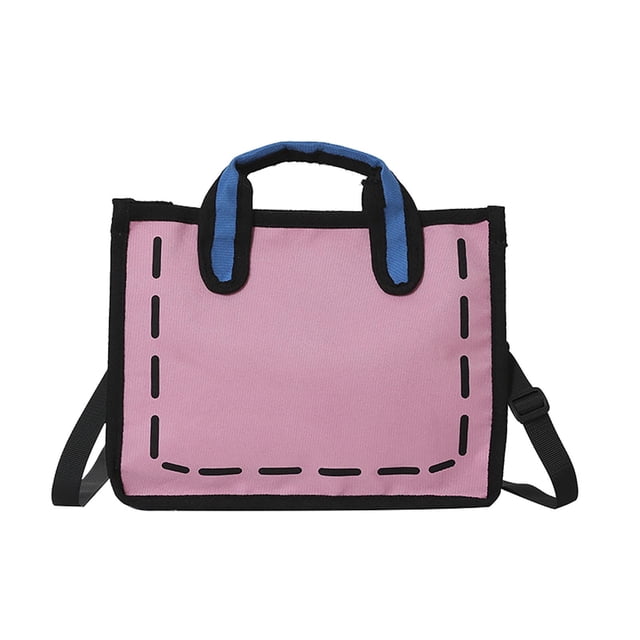Bolsas Crossbody para las Mujeres Bolso 2D con Alta Apariencia Y Elegante Crossbody de Lienzo, Lindo Bolso Portátil de Hombro para Viajes de Citas Bolso de Hombro para las Mujeres