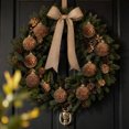 thumbnail image 5 of Vintage Christmas Ball Ornaments Set of 12, 8 cm Painted Embossed Baubles, Shaped Xmas Hanging Decorations for Tree and Wreath - Gold and Green, 5 of 6
