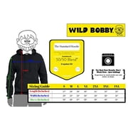 Wild Bobby, Faith Over Fear Psalm 118:6 White , Inspirational/Christian, Unisex Graphic Hoodie Sweatshirt, Black, Small