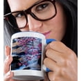 thumbnail image 2 of 3drose, Usa, Smoky Mountains National Park, Fall Foliage at a Mountain Stream., 11oz Two-tone Blue Mug, 2 of 6